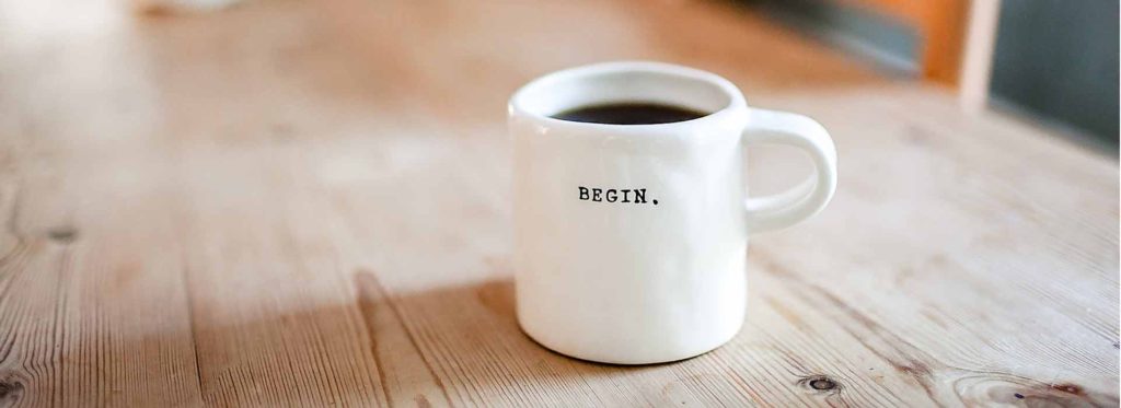 "Begin" Coffee Cup - Tripoint Digital